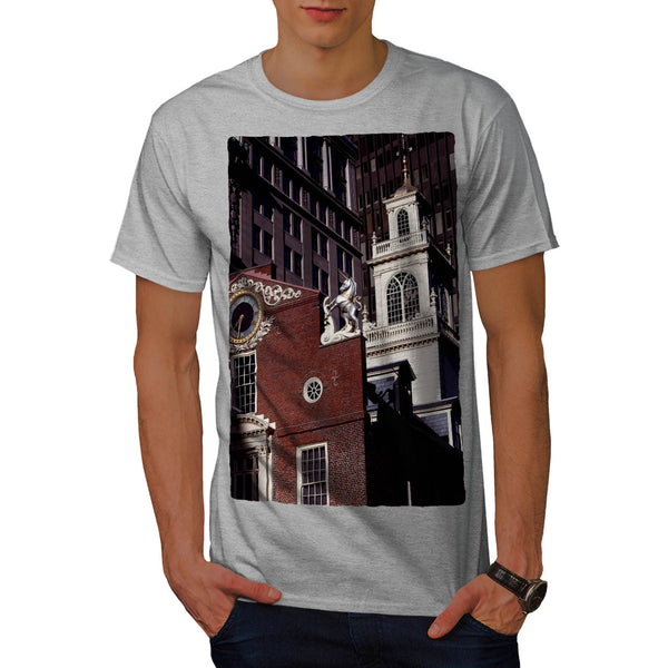 City Clock Tower Mens T-Shirt