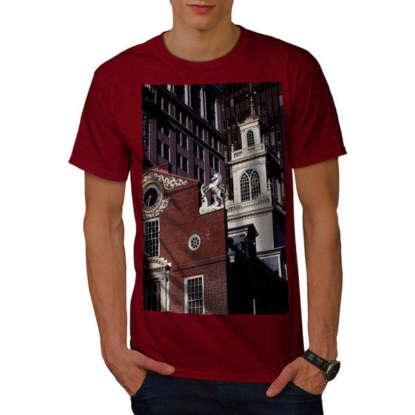 City Clock Tower Mens T-Shirt