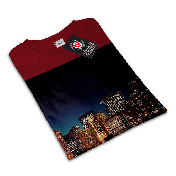 Dark Night City Light Mens T-Shirt
