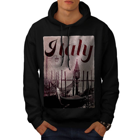 Italy Venice Gondola Mens Hoodie