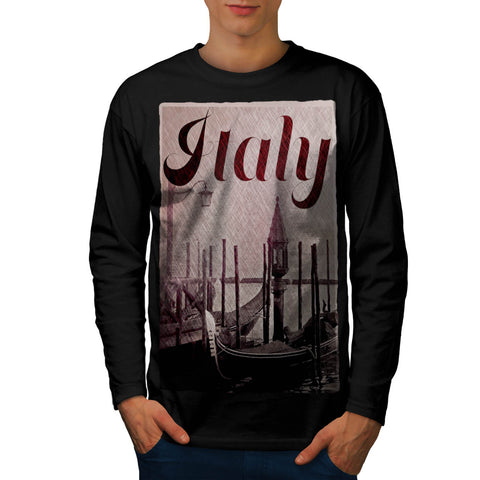 Italy Venice Gondola Mens Long Sleeve T-Shirt