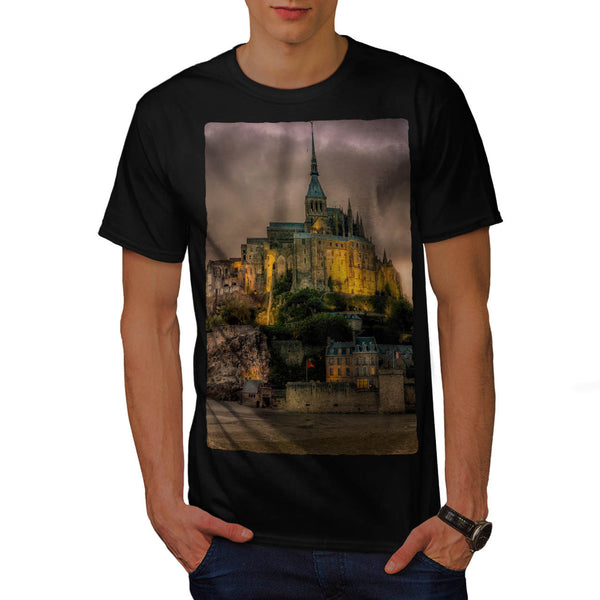 Dark Mountain Castle Mens T-Shirt
