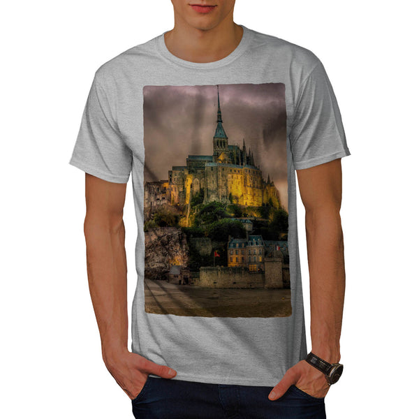 Dark Mountain Castle Mens T-Shirt