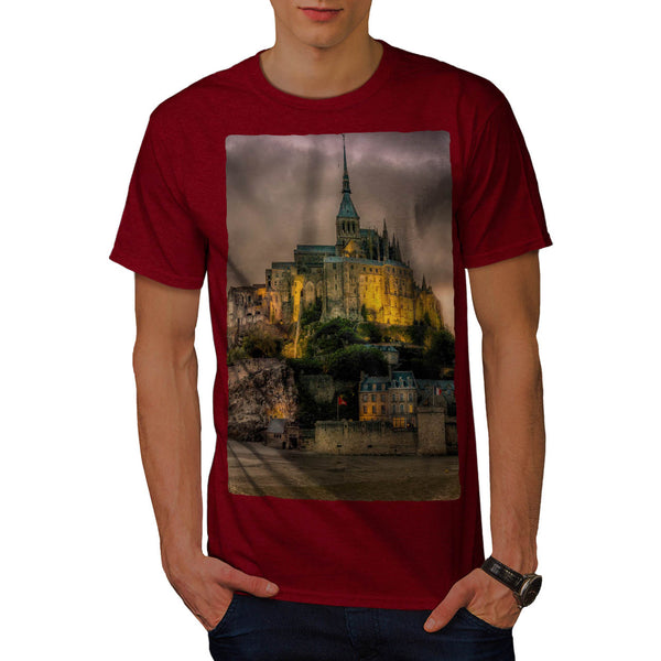 Dark Mountain Castle Mens T-Shirt