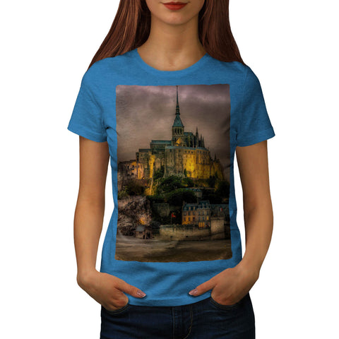 Dark Mountain Castle Womens T-Shirt
