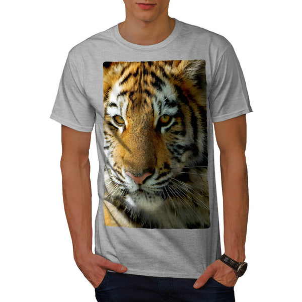 Cute Tiger Eye Look Mens T-Shirt
