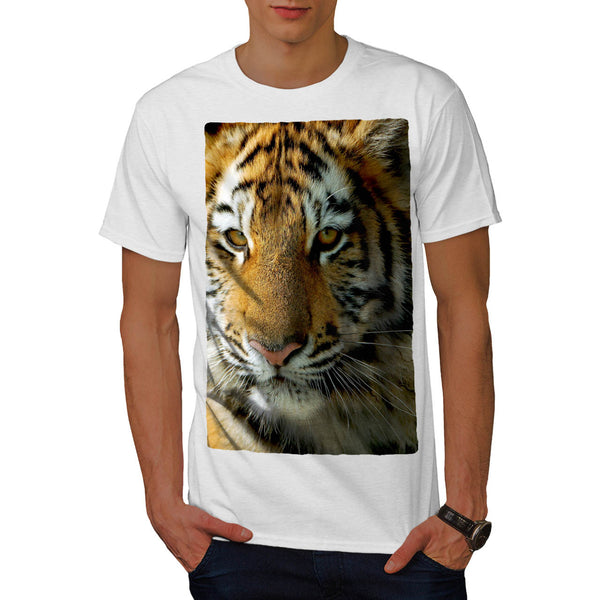 Cute Tiger Eye Look Mens T-Shirt