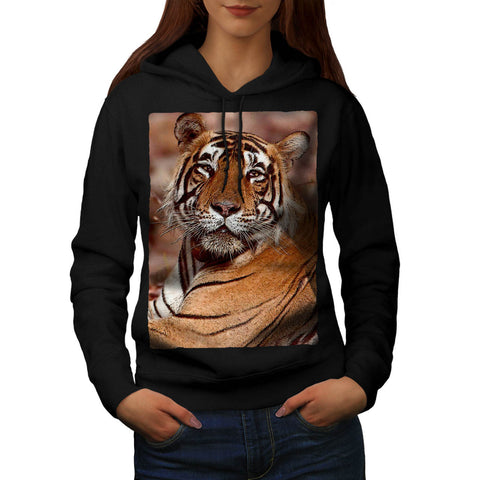 Relaxing Tiger Womens Hoodie