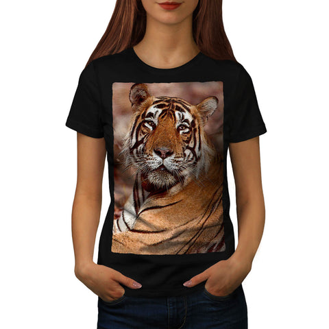 Relaxing Tiger Womens T-Shirt