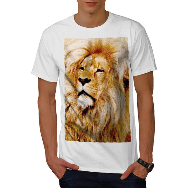 Fluffy Lion Mens T-Shirt