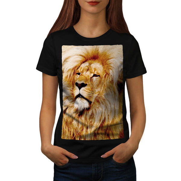 Fluffy Lion Womens T-Shirt
