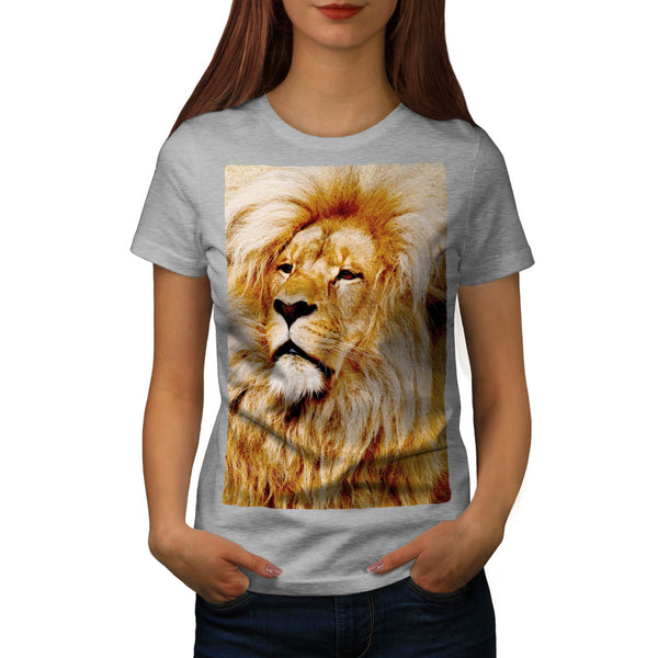 Fluffy Lion Womens T-Shirt