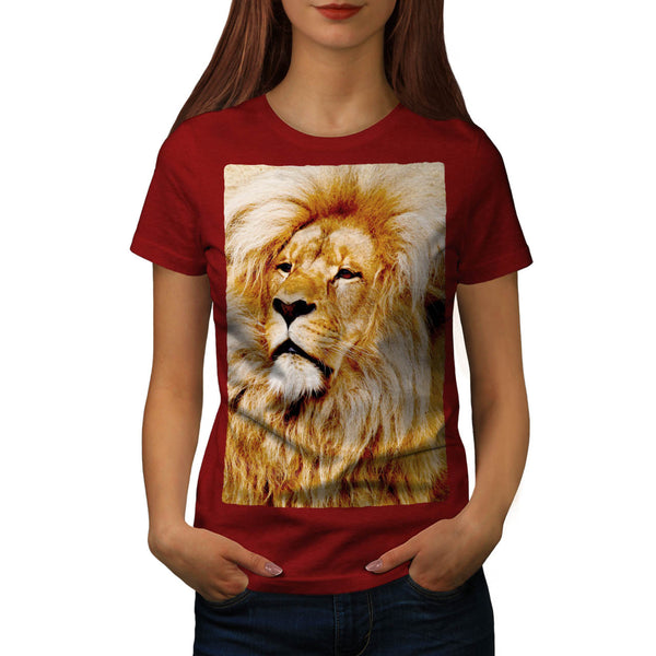 Fluffy Lion Womens T-Shirt