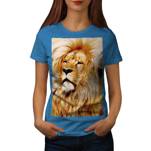 Fluffy Lion Womens T-Shirt
