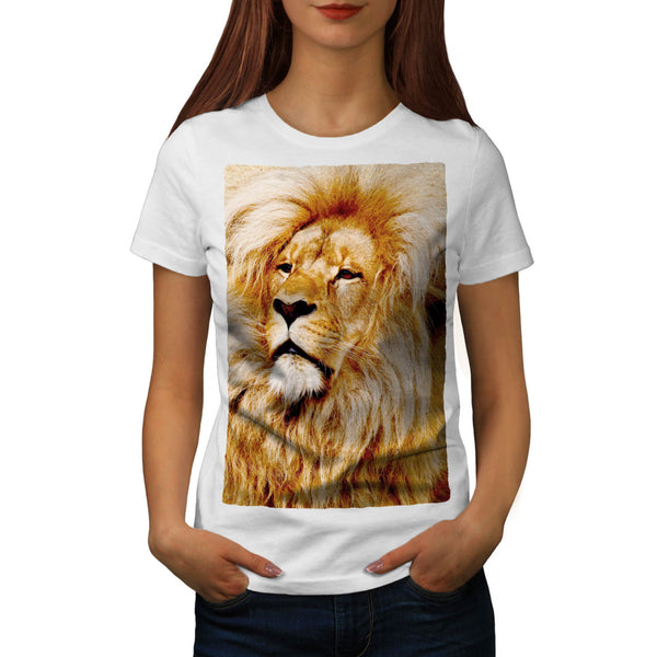 Fluffy Lion Womens T-Shirt