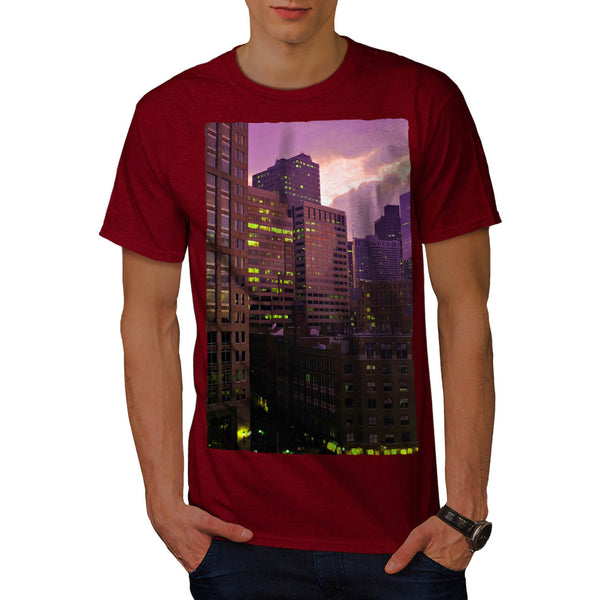 Evening City Life Mens T-Shirt