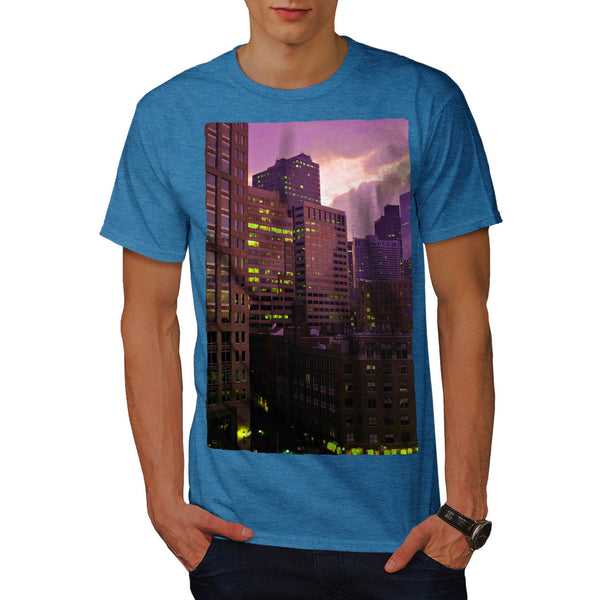 Evening City Life Mens T-Shirt