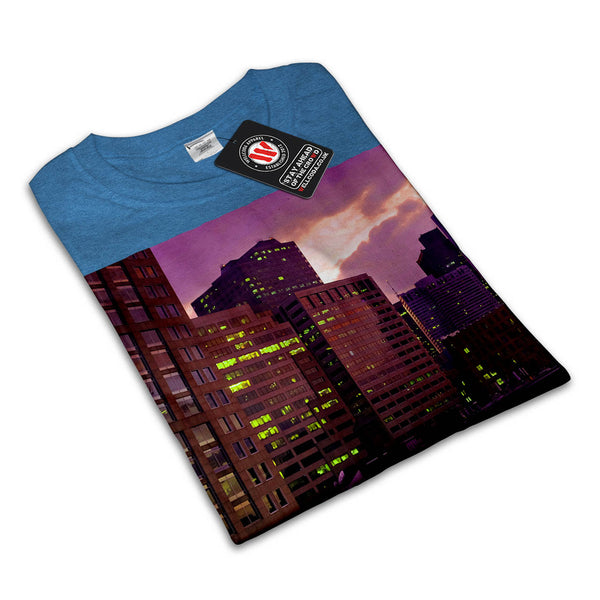 Evening City Life Mens T-Shirt