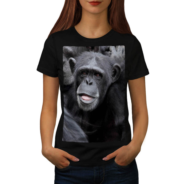 Funny Monkey Womens T-Shirt