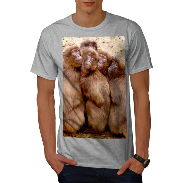 Monkey Family Mens T-Shirt
