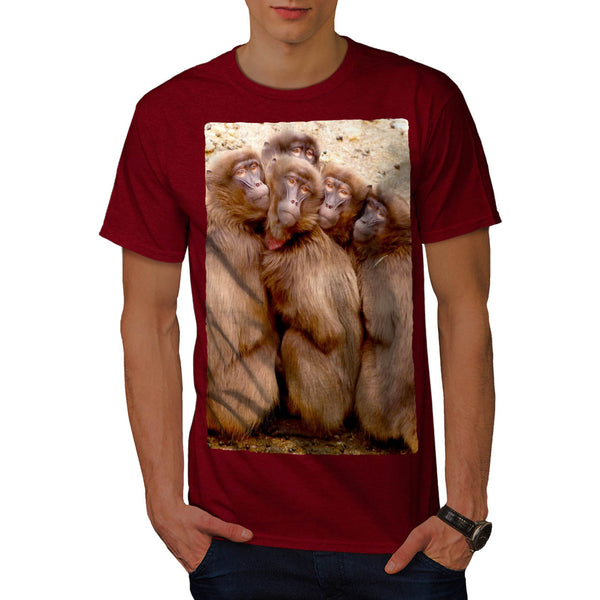 Monkey Family Mens T-Shirt