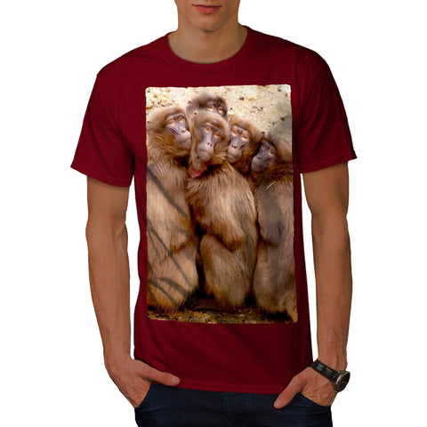 Monkey Family Mens T-Shirt