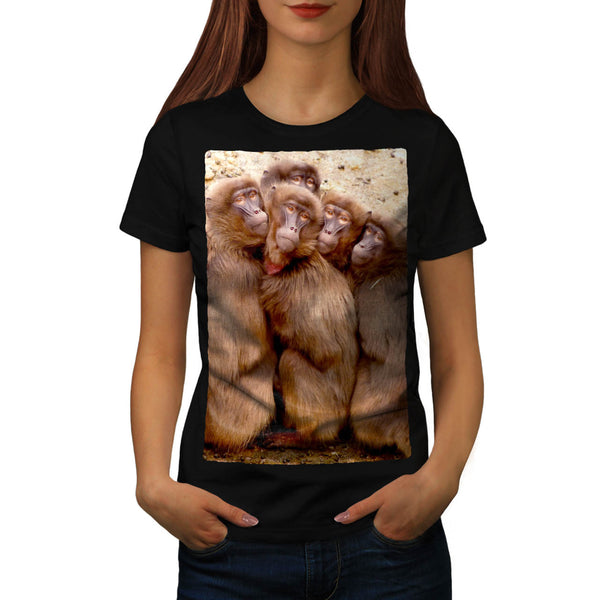 Monkey Family Womens T-Shirt