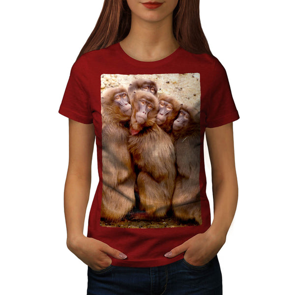 Monkey Family Womens T-Shirt