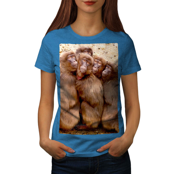 Monkey Family Womens T-Shirt