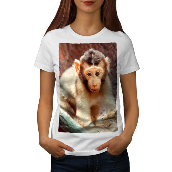 Adorable Baby Chimp Womens T-Shirt