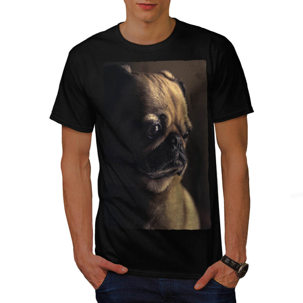 Mops Dog Face Mens T-Shirt