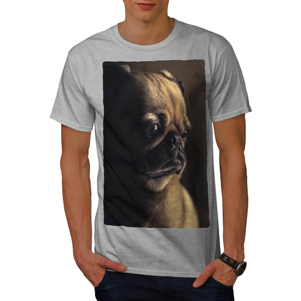Mops Dog Face Mens T-Shirt