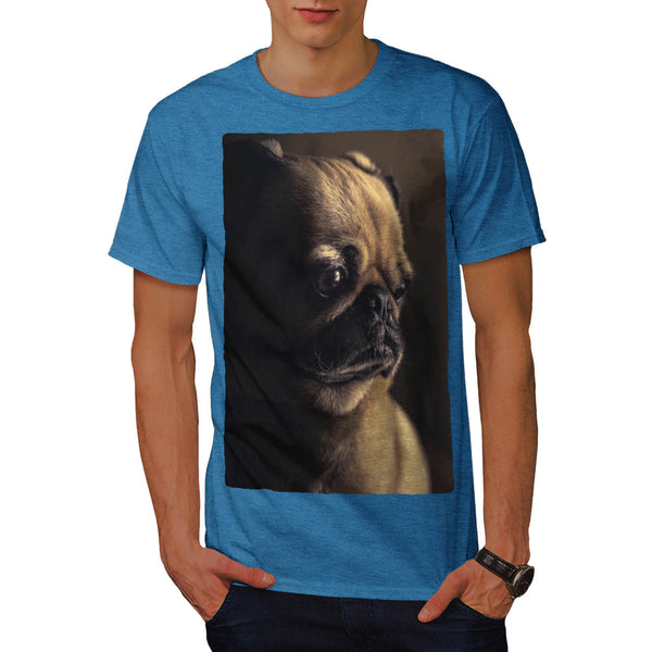 Mops Dog Face Mens T-Shirt