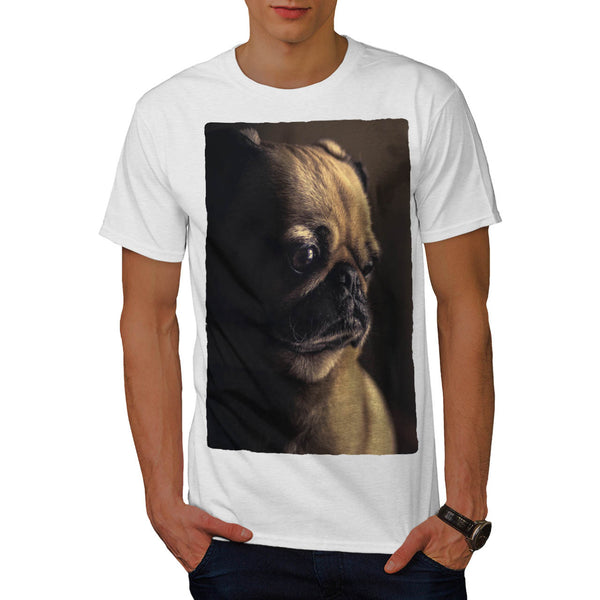 Mops Dog Face Mens T-Shirt
