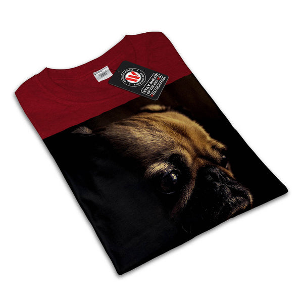 Mops Dog Face Womens T-Shirt