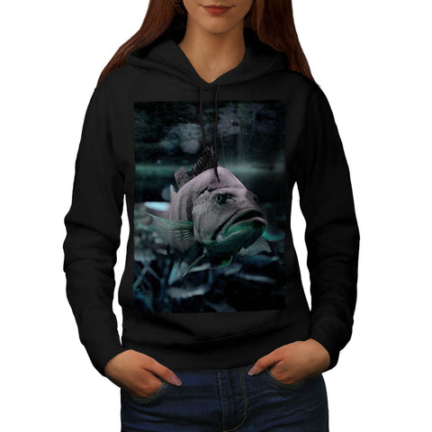 Deep Water Fish Swim Womens Hoodie