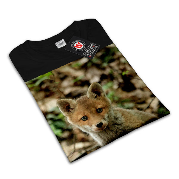 Adorable Red Fox Cub Womens T-Shirt
