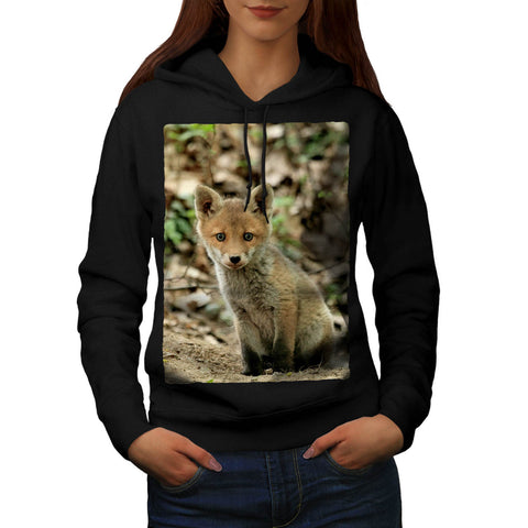 Adorable Red Fox Cub Womens Hoodie