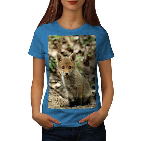 Adorable Red Fox Cub Womens T-Shirt