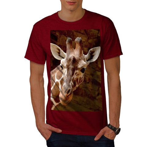 Giraffe Face Look Mens T-Shirt