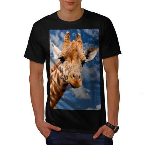 Giraffe Clear Sky Mens T-Shirt
