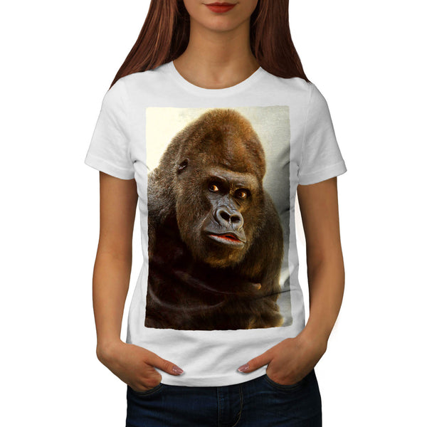 Wacky Gorilla Face Womens T-Shirt