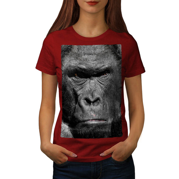 Mean Gorilla Monkey Womens T-Shirt