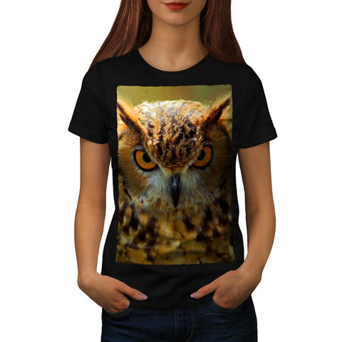 Owl Eyes Look Womens T-Shirt