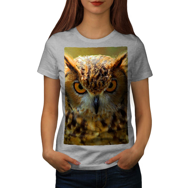 Owl Eyes Look Womens T-Shirt
