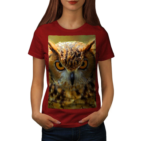 Owl Eyes Look Womens T-Shirt