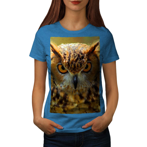 Owl Eyes Look Womens T-Shirt