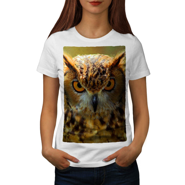 Owl Eyes Look Womens T-Shirt