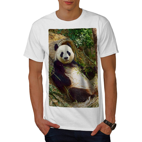 Bear Panda Chill Mens T-Shirt