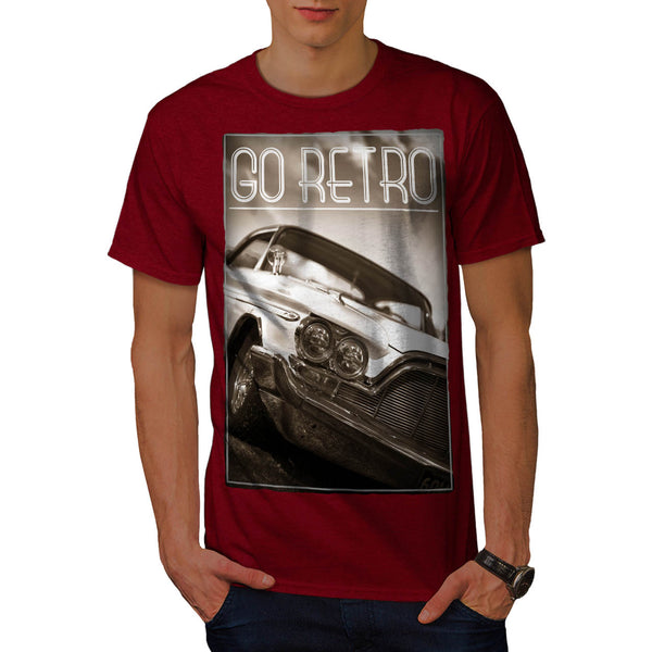 Go Retro Car Mens T-Shirt